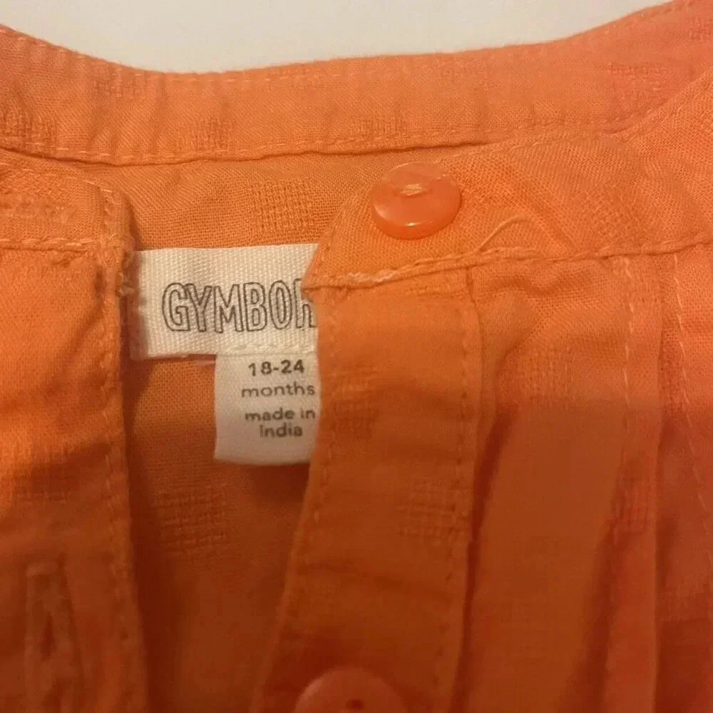 Gymboree Long Sleeve Orange Shirt